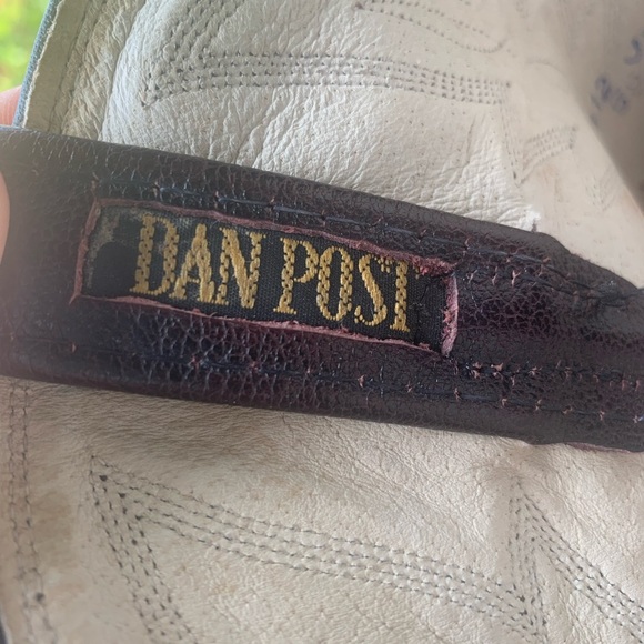 Dan Post burgundy/maroon cowboy boots size 10 1/2D - Picture 6 of 10
